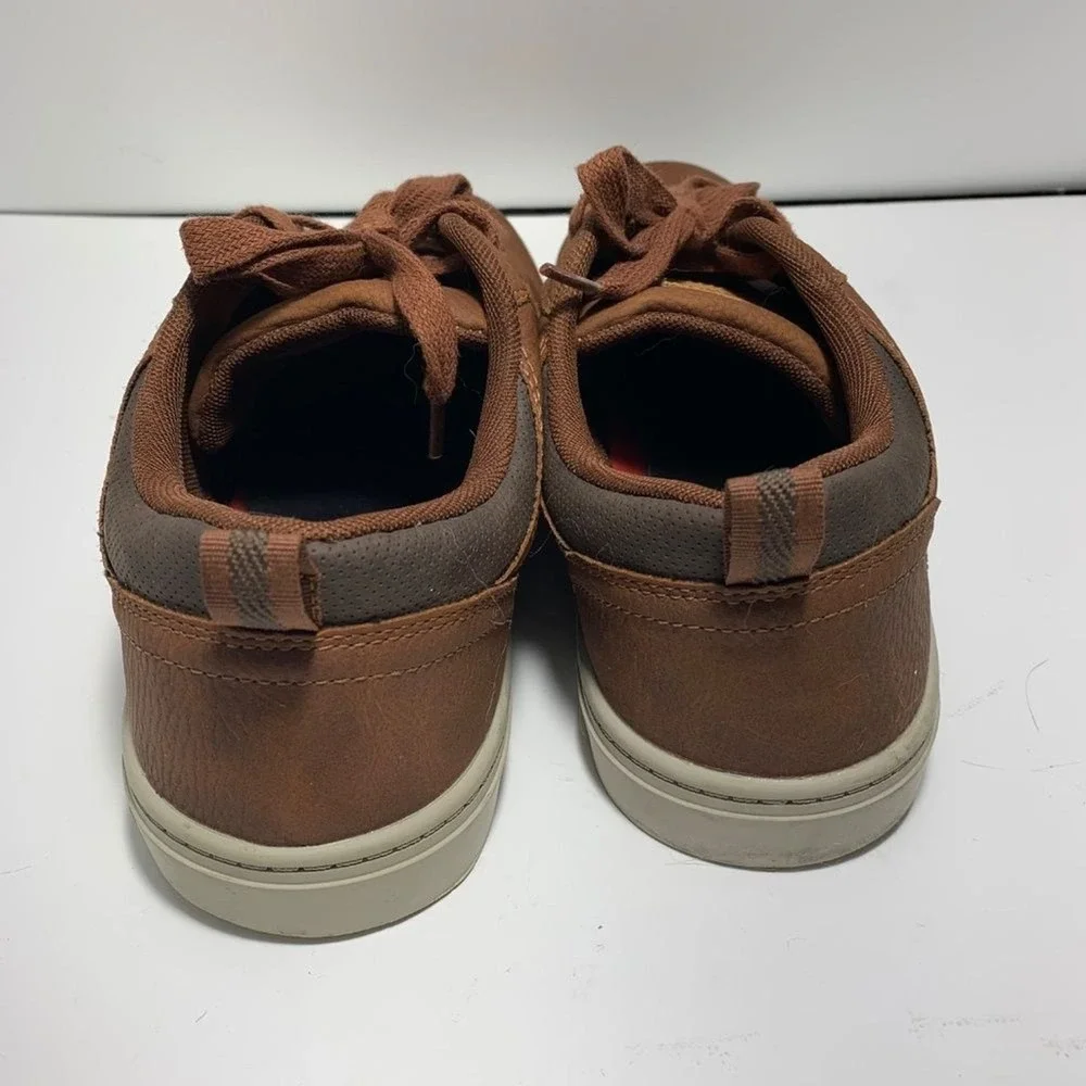 Levis 51956609H Sneakers Mens 11 Brown Synthetic Leather Low Top Lace Up Comfort